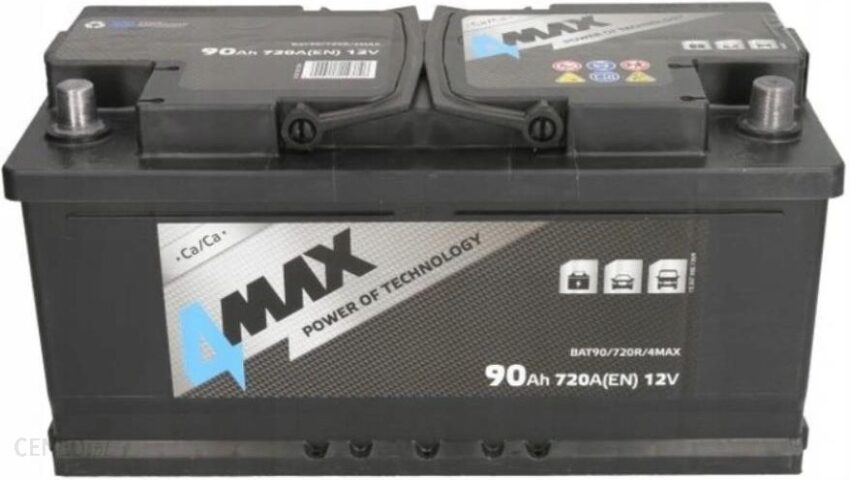 4Max Akumulator 12V 90Ah 720A P Plus