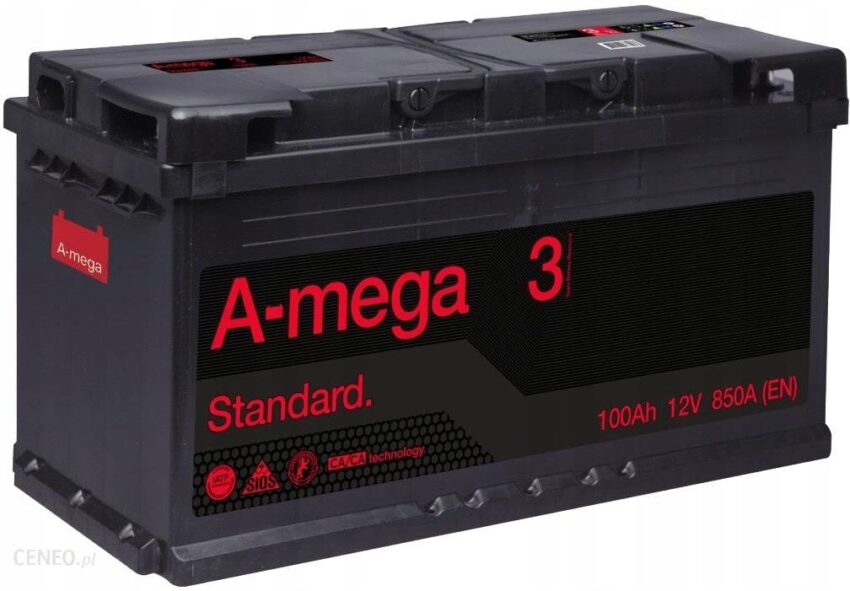 Amega Akumulator Standard M3 100Ah 850A P Plus M3 100Ah