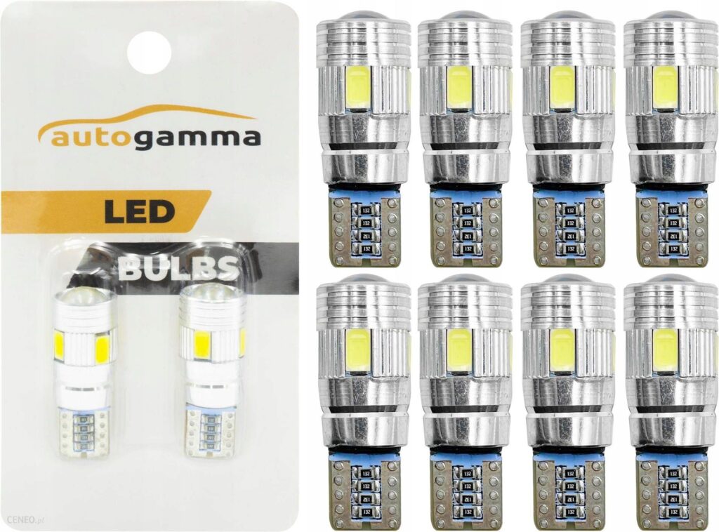 Auto Gamma Żarówka Postojowa W5W T10 Led Smd Postojówka 8 Szt Żarówka Postojowa W5W T10 Led Smd Postojówka 8 Szt