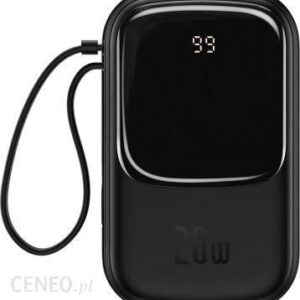 Powerbank Baseus Qpow 20000mAh IP USB USB-C 22W z kablem Lightning Czarny