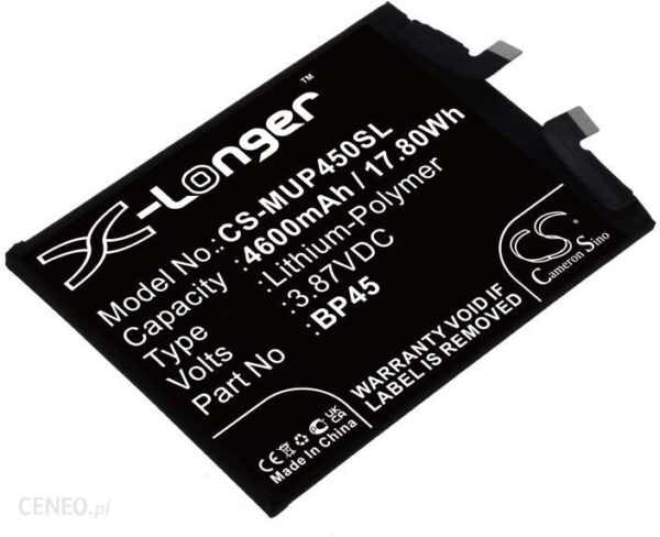 Cameron Sino Xiaomi 12 Pro / Bp45 4600Mah 17.80Wh Li-Polymer 3.87V (CSMUP450SL)