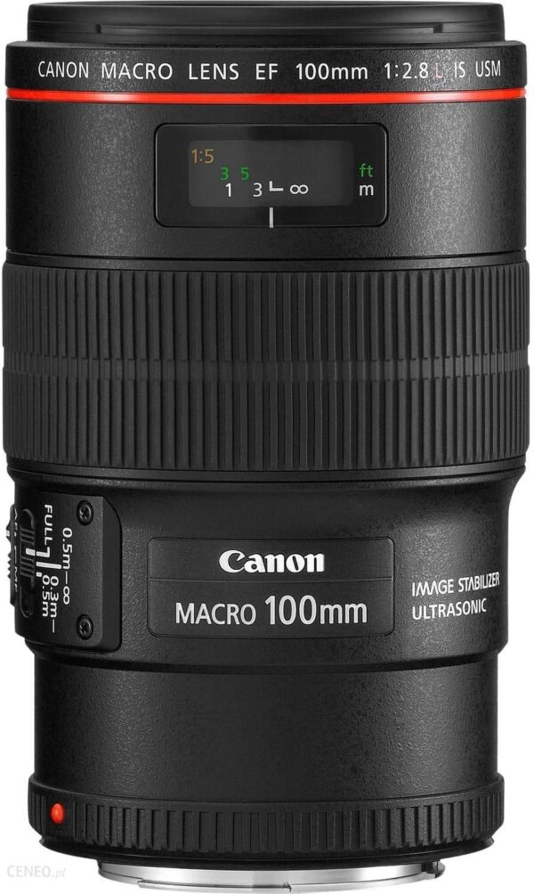 Obiektyw Canon EF 100mm f/2.8L Macro IS USM (3554B005)