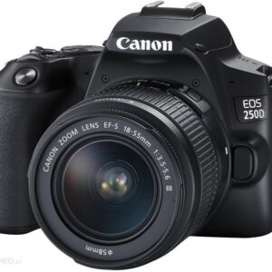 Canon EOS 250D czarny + EF-S 18-55mm f/4-5.6 IS STM