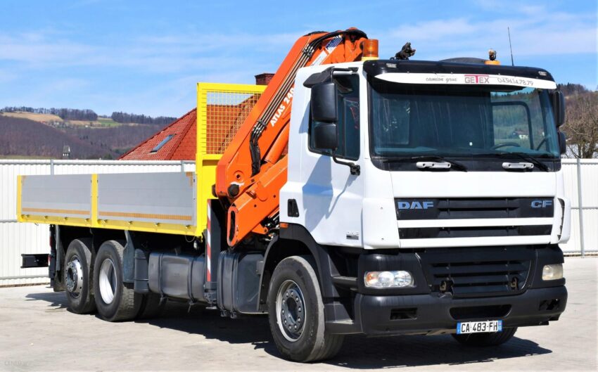 Daf CF 85.380 Skrzynia 6,40m+ATLAS 240.E-A6+PILOT!