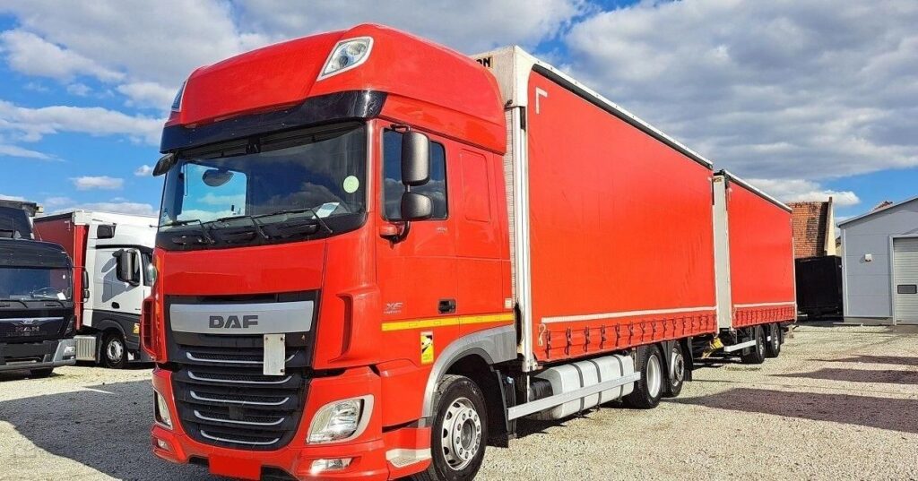 DAF XF 460 zestaw przestrzenny przejazdowy 2×7…