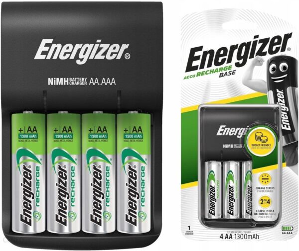 Energizer Ładowarka Base + 4 szt. akumulatorków AA (EN421422)