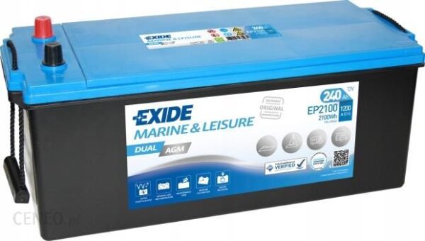 Exide Akumulator 240Ah 1200A Dualagm Marine Ep2100