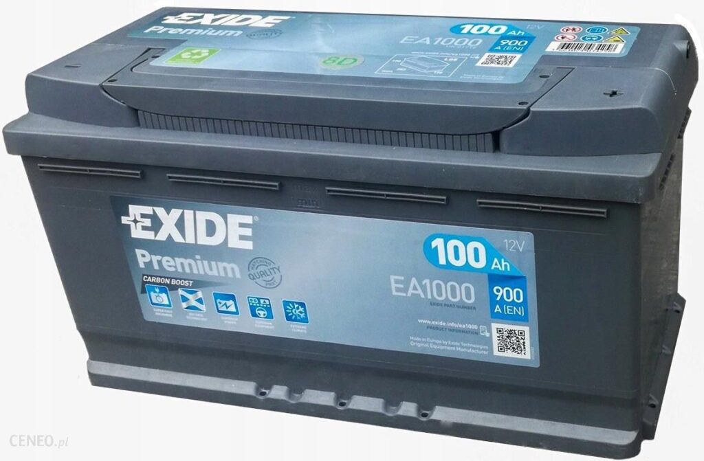 Exide Premium Ea1000 100Ah 900A P+