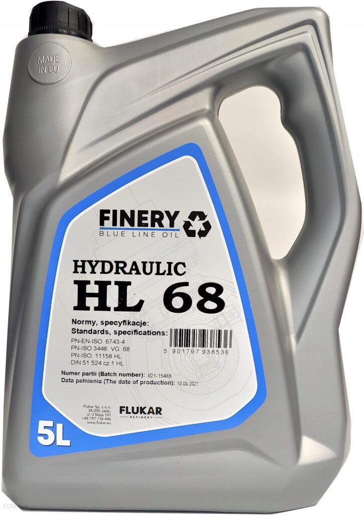 Finery Hydraulic Hl 68 5L. Olej Hydrauliczny