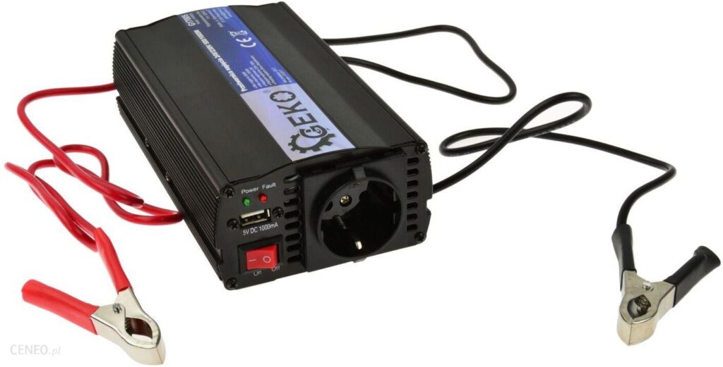 Geko Przetwornica Napięcia Samochodowa 24V 230V 1000W