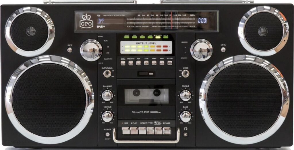 Radioodtwarzacz GPO Retro Brooklyn czarne