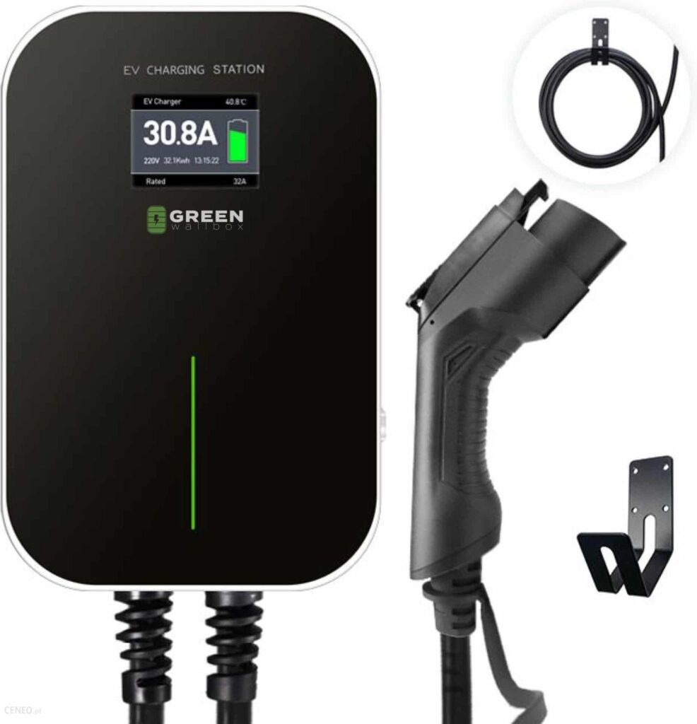 Green Wallbox 11kW z kablem Typ 2 RFID