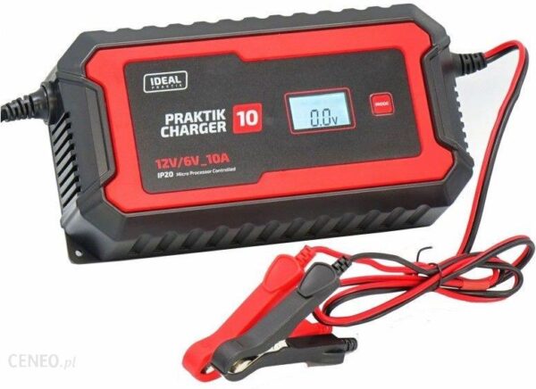 Ideal Prostownik Samochodowy 612V Praktik Charger 10 Lcd Pcharge10