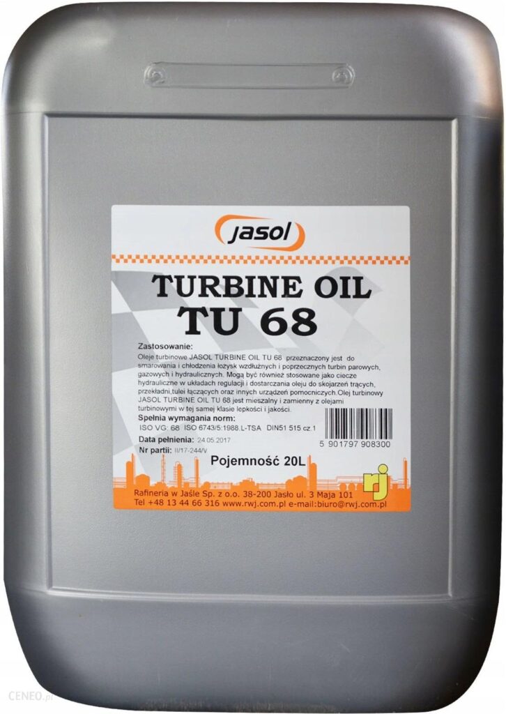 Jasol Olej Turbinowy Tu 68 20L