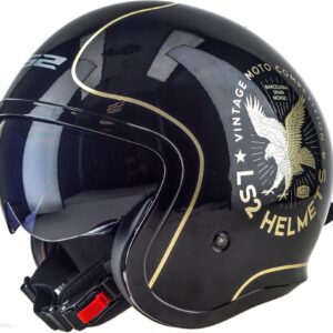Kask otwarty LS2 OF599 SPITFIRE FLIER BLACK M