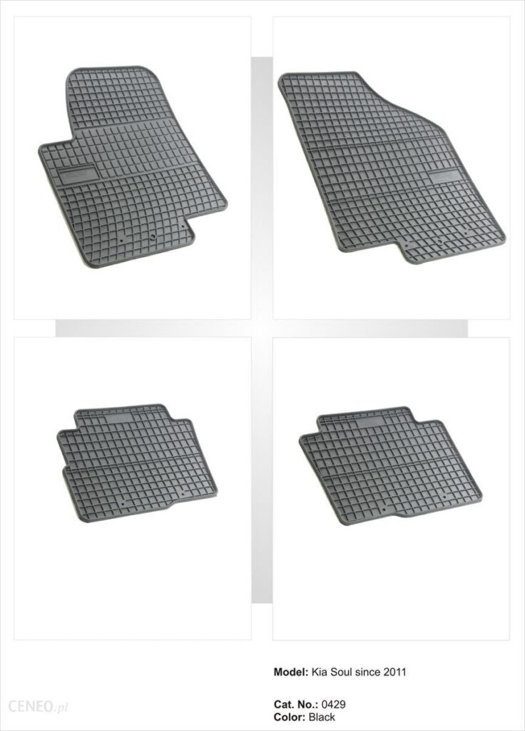 KIA Soul 2009-2013 zestaw dywaników gumowych FROGUM
