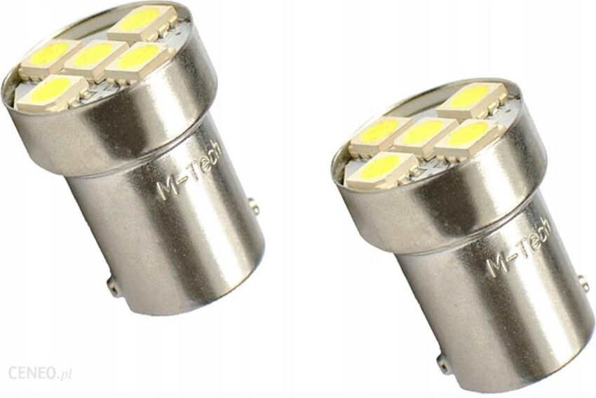 M Tech R2L44 Żarówka Ba15S G18 5Xsmd5050 Biała Led 2Szt Inny