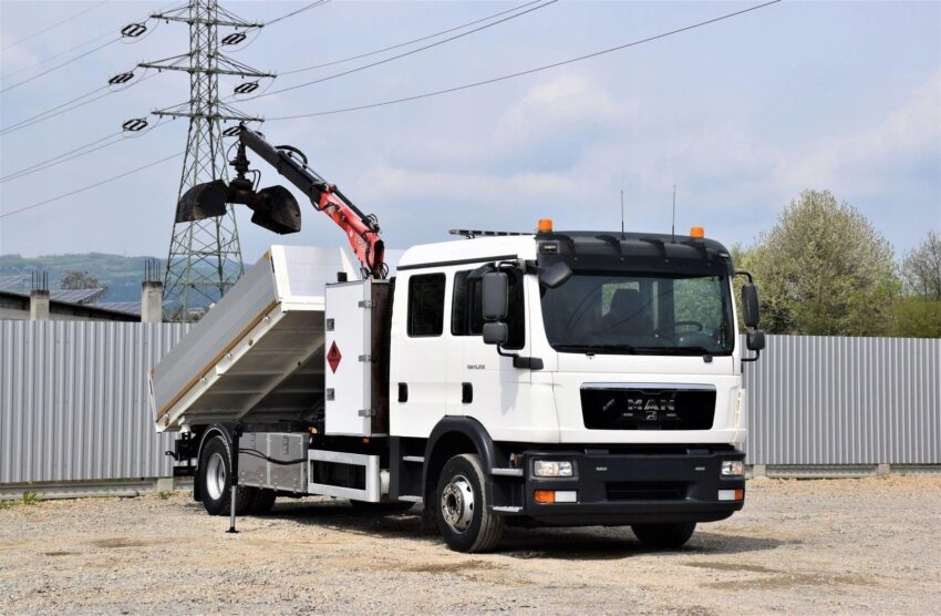 MAN TGM 15.250 Wywrotka 3,80m + FASSI M30 A12