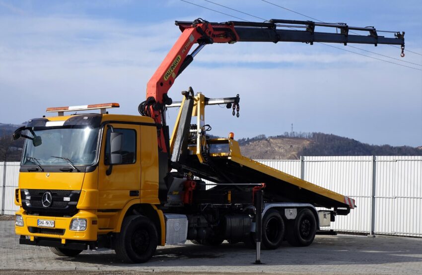 Mercedes Actros 2544 Laweta 5,30m+HDS 6×2 StanBDB!