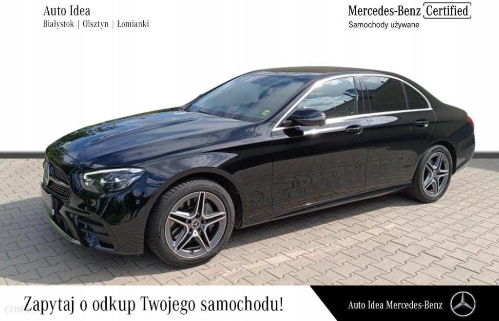 Mercedes-Benz E 220 amera cofania, pakiet amg, wir