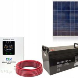 Mini Elektrownia Solarna 140W Zestaw 230V 1000Wh P140W/1000S/100Ah