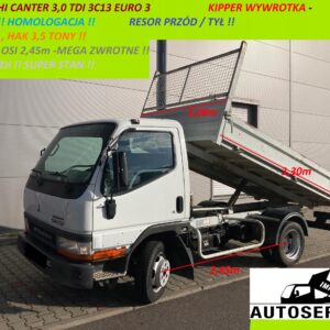 MITSUBISHI CANTER 3,0 3C13 EURO 3 Kipper WYWROTKA