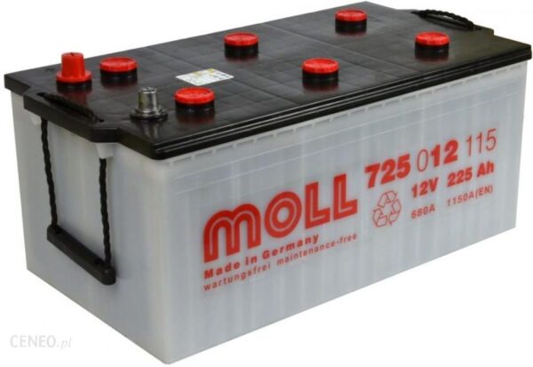 Moll Akumulator 225Ah 1150A L Plus Kamina 518X276X242 Mt72512