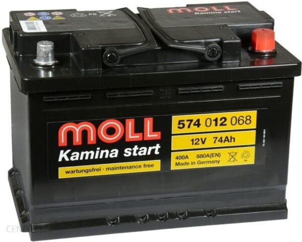 Moll Akumulator 74Ah 680A P Plus Kamina 278X175X190Mm Mk57412