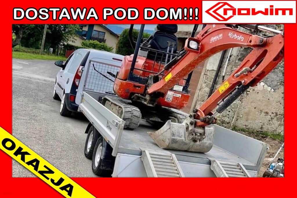 Przyczepa wywrotka Debon kiper do minikoparki 3,5T