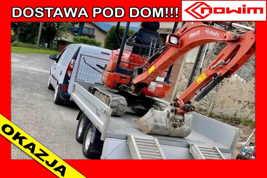 Przyczepa wywrotka Debon kiper do minikoparki 3,5T