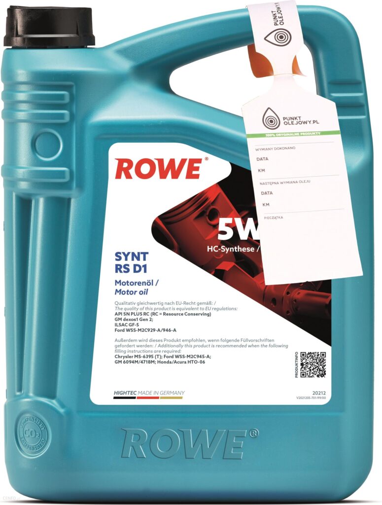Rowe Hightec Synt Rs D1 5W30 5L