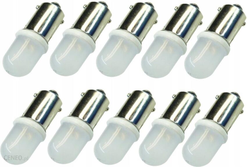 Rs Led Żarówka Led Typ T4W Ba9S Mleczna Biała 24V 10 Szt Rsled Żarówka Led Ba9S 24V Mat 10 Szt