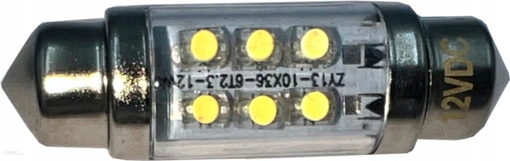 Rs Led Żarówka Rurkowa 6 Led 10X42Mm C10W 12V Niebieska Żarówka Rurkowa 6 Led 10X42Mm 12V Niebieska Żarówka Rurkowa 6 Led 10X42Mm 12V Niebieska