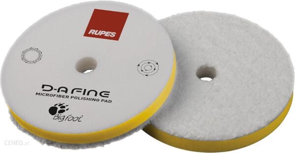 Rupes D-A Fine Microfiber Pad Średnio Ścierny Polerski Z Mikrofibry 80Mm Rup000178