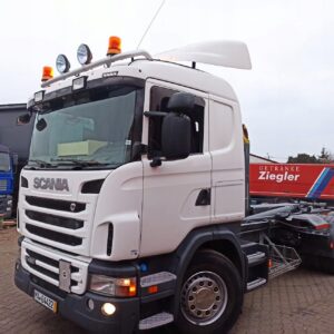SCANIA G 420 , Hakowiec*dzwig*Meiller
