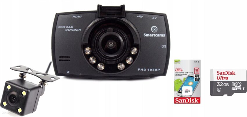 Smartcams Kamera Samochodowa Przód Tył Full Hd Jse 226 Plus 32Gb Cdr22632