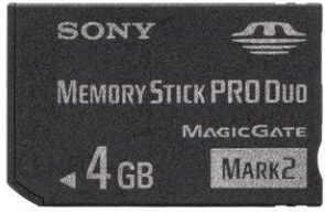 Sony Memory Stick Pro Duo Mark II 4GB (MSMT4GN)