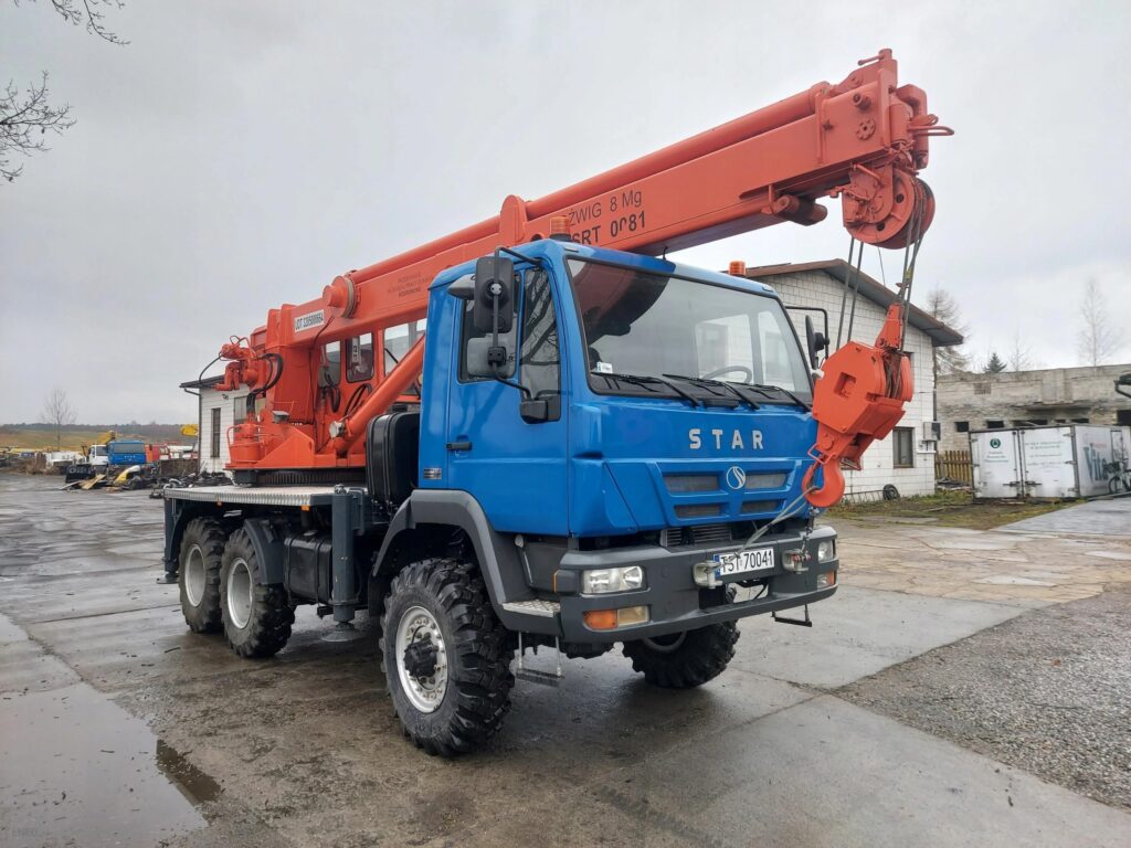 STAR 266 MAN 6X6 DZWIG 8TON DUT0081 BIELSKO-BIAŁA