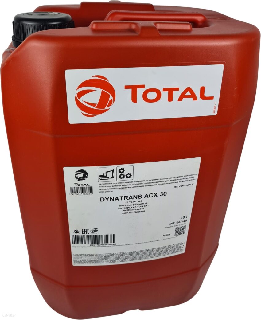 Total Olej Hydrauliczny Dynatrans Acx 10W 20L