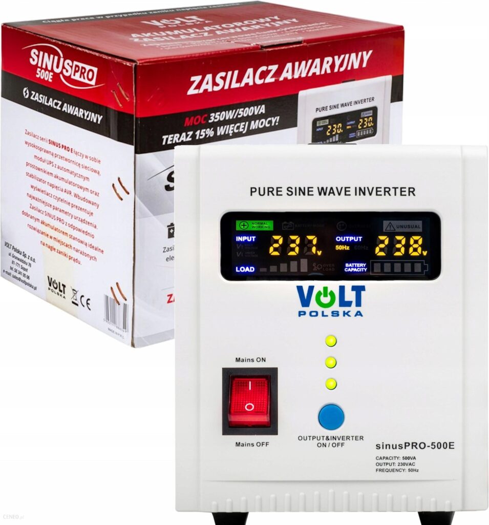 Volt Przetwornica SINUSPRO 500E 12/230 +UPS