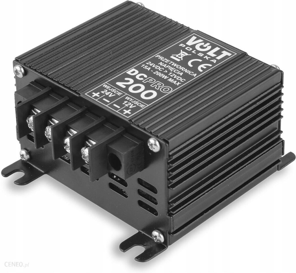 Volt Reduktor Napięcia Przetwornica Dc 24/12V 15A 200W