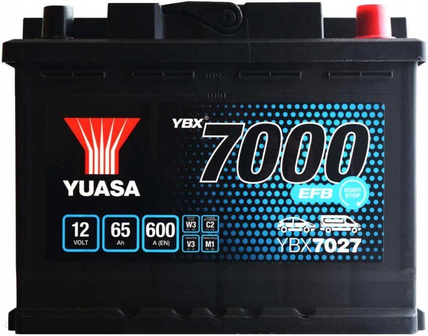 Yuasa Efb Start-Stop 12V 65Ah 600A P+ YBX7027