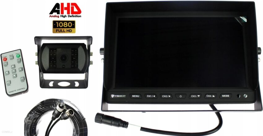 Zmotoryzowani Zestaw Monitor 10” + Kamera Cofania Hd 12V 24V (ZM017_ZESTAW)